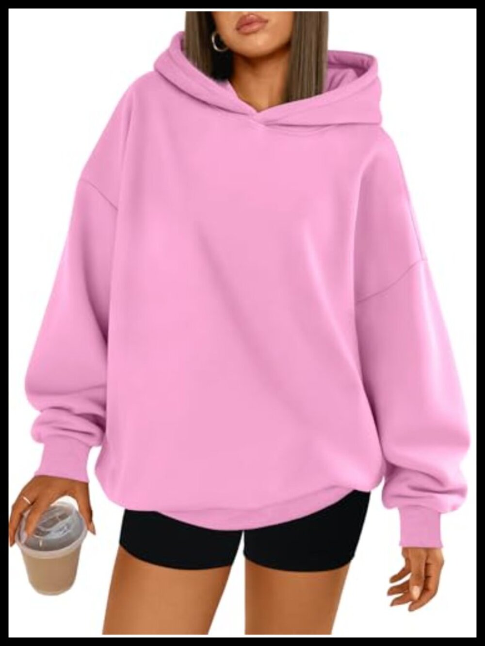 Oversized Hoodie Cute Comfort Sweatshirt Cotton Polyester Fleece